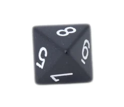 Dé 8 faces opaque 1 à 8 pour jeu de société à l'unité