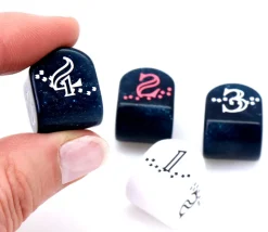 Dé 4 faces étincelant Sparkling Llama moderne (forme arrondie)