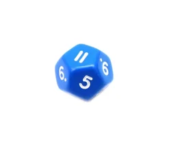 Dé à jouer 12 faces opaques dodécaèdre à l'unité (couleur mise au hasard)