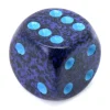 Dé à jouer 16 mm bleu effet granit Speckled - Cobalt - Chessex