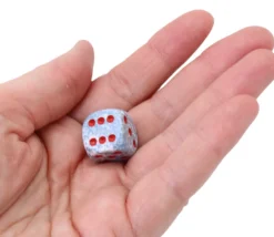 Dé à jouer 16 mm gris effet granit Speckled - Air- Chessex