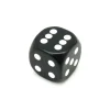 Dé à jouer 22 mm noir de 1 à 6