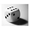 Dé à jouer blanc classique 16 mm points de 1 à 6 pour jeu de société