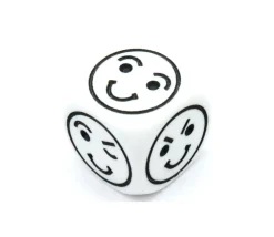 Dé à jouer émotions visage 22 mm