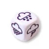 Dé à jouer météo 18 mm avec nuages et soleil