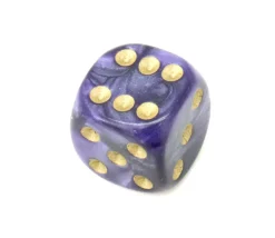 Dé à jouer nacré violet 16 mm