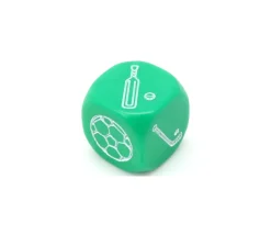 Dé à jouer sport : football, tennis, basketball, rugby, hockey, cricket