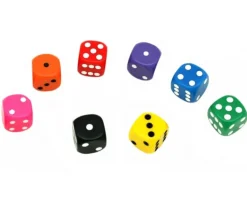 Dé à jouer violet 16 mm standard points de 1 à 6 pour jeu de société à l'unité