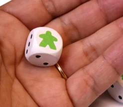 Dé 12345 Meeple en bois 16 mm