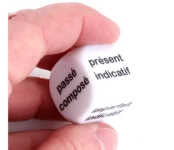 Dé 22 mm conjugaison présent passé simple futur imparfait passé composé