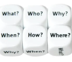 Dé anglais pronom interrogatif what, how, when, where, who, why