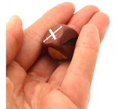 Dé attaque bataille en bois en 18 mm pour jeu