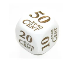 Dé avec centimes euros de 1 à 50 cent