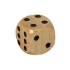 Dé bois 12 mm en charmille de 1 à 6 pour jeu de société