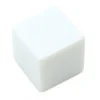 Dé cube blanc neutre multifaces 1.6 cm angles droits D6 16 mm