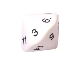 D14 Dé 14 faces de 1 à 14 chiffres 4 cm