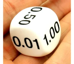 Dé décimal 0.01, 0.05, 0.25, 0.10, 0.50, 1