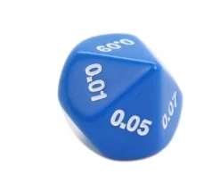 Dé décimal centième 0.01 0.02 0.03 0.04 0.05 0.06 0.07 0.08 0.09