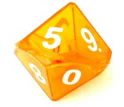 Dé double 10 faces avec 1 mini dé 10 faces à l'intérieur (couleur mise au hasard)