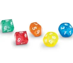 Dé double 10 faces avec 1 mini dé 10 faces à l'intérieur (couleur mise au hasard)