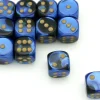 Dé effet bleu noir 16 mm gemini
