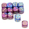 Dé effet violet bleu 16 mm gemini