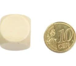 Dé en bois naturel 18 mm neutre buis