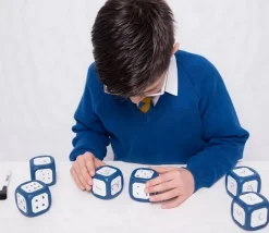 Dé faces magnétiques et effaçables neutres 5 cm