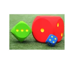 Dé géant 50 cm en mousse tactile alvéolée