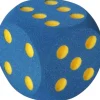 Dé géant 16 cm en mousse tactile BLEU