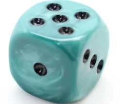 dé marbré 2 cm (couleur mise au hasard)