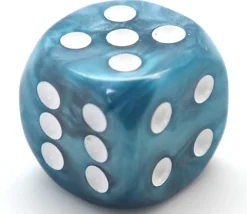 dé marbré 2 cm (couleur mise au hasard)