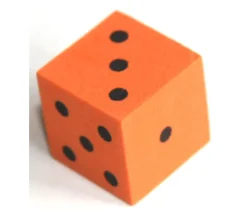 Dé mousse silencieux ultra léger 16 mm (1 couleur au hasard)