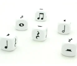 Dé Musique 16 mm notes musicales
