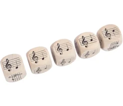 Dé Musique 30 mm notes sur la portée