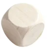 Dé neutre 25 mm en bois sans marquage hêtre