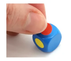 Dé neutre couleur 14 mm plastique à l'unité