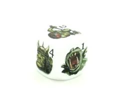 Dé ORC en couleur 6 faces de 1 à 6 en 22 mm