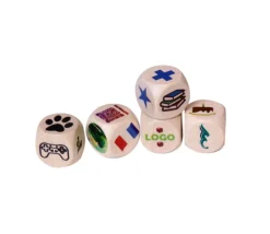 Dé personnalisé 16 mm en bois : 6 faces personnalisées avec vos images