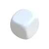Dé plastique neutre 16 mm à personnaliser blanc