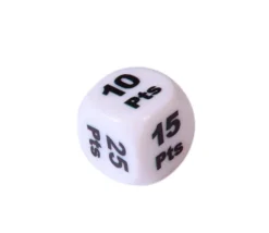 Dé points gagnants 16 mm +5 à +30