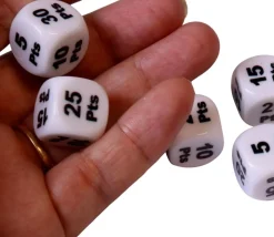 Dé points gagnants 16 mm +5 à +30