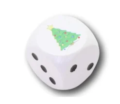 Dé sapin de Noël spécial fête 2 cm en bois