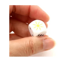 Dé Soleil 23456 en bois 16 mm - Bords arrondis