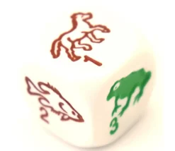 Dé spécial espèces : oiseau, reptile, poisson, batracien, mammifère et insecte