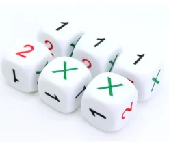 Dé spécial faces 1 1 1 2 X X loterie