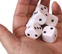 Dé spécial points 11223 et 1 face neutre de 18 mm