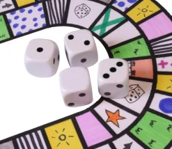 Dé spécial points 11223 et 1 face neutre de 18 mm