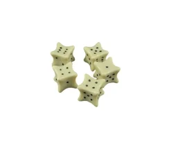 Dé style os couleur ivoire - bone dice