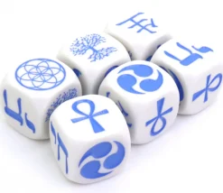 Dé symboles de vie 22 mm